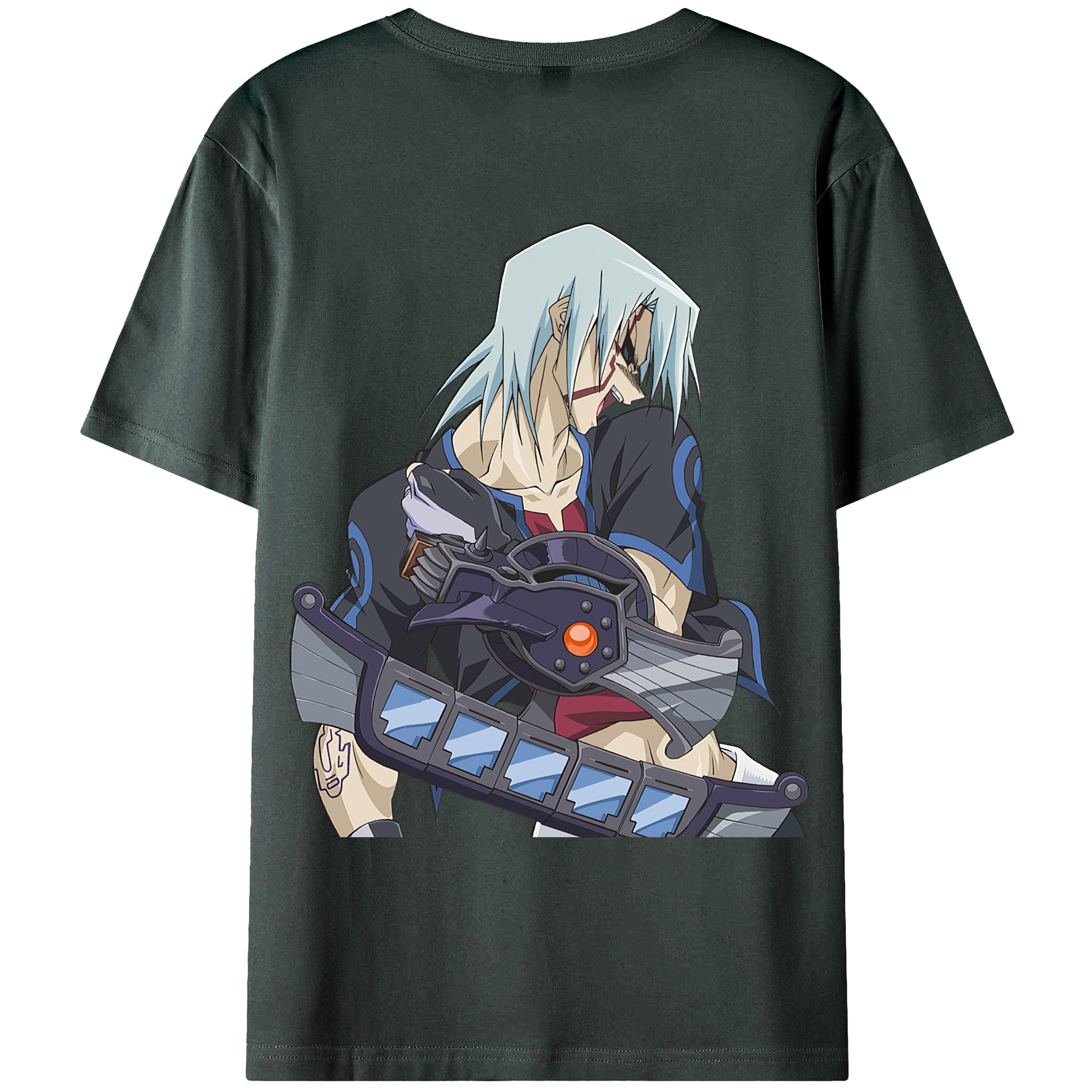 （画像用） 遊☆戯☆王 Yu-Gi-Oh! 綿100％ メンズ半袖Tシャツ（バックプリント） 通気性